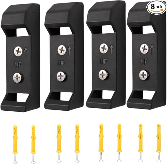 8Pcs Fishing Reel Holder Set,Fishing Reel Wall Mount,Fishings Reels Walls Display with Screws,Display Stand Fishing Reel,Fish Gear Equipment for Home Garage,Boat,Or Man Cave (4PCS)
