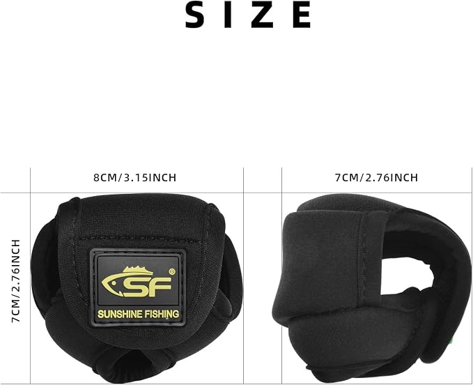 SF Low Profile Casting Baitcast Reels Cover Case Reel Pouch Glove for Fits 50 100 200 300 Series Baitcaster