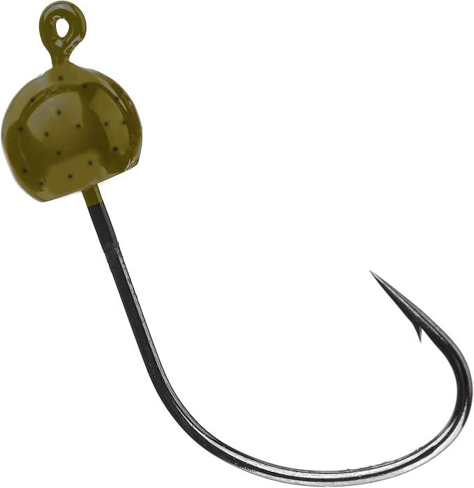 Reaction Tackle Tungsten Wacky Jig Heads - 5-Pack for Bass Fishing Jigs, Weedless Option Wacky Worm Hook - Finesse Jig for Soft Plastics
