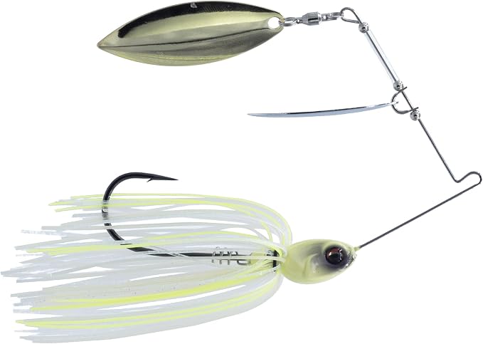 6th Sense – Divine Spinnerbait – Bass Fishing – Stainless Steel Spring Wire – Screw Lock Keeper – Hand-Tied Skirt