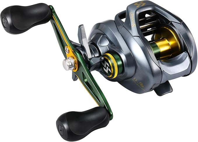 Sougayilang SY-200 Baitcasting Fishing Reel,11+1 Double Shielded Stainless Steel BB, 7 Button Magnetic Brakes, 7.6:1 Gear Ratio, 17.64 lbs of Smooth Drag