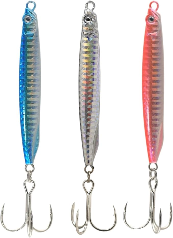 Saltwater Fishing Lures Fishing Jigs Fishing Spoons for Striped bass, Pompano, Spanish Mackerel ，Bluefish
