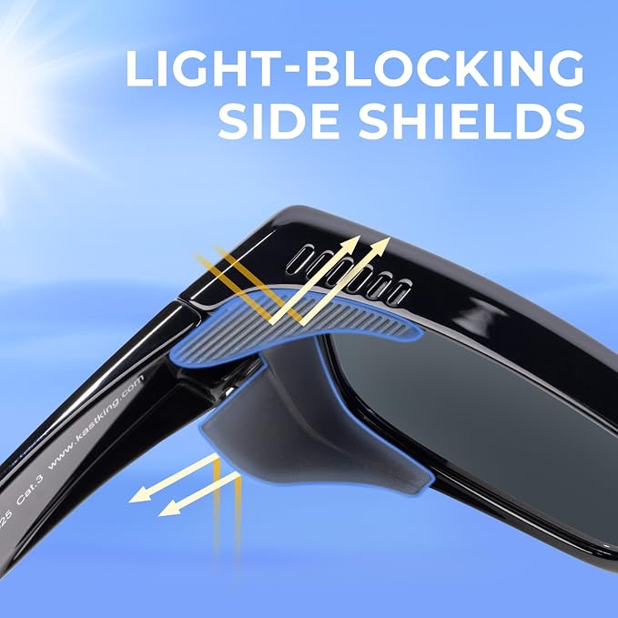 KastKing Comal Fit-Over Polarized Sports Sunglasses With PuriVex Protective Lens Coating, Fishing Driving, UV400, Men Women