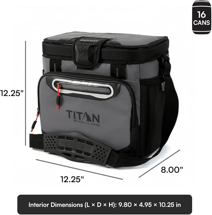 Titan by Arctic Zone Deep Freeze Cooler - Zipperless Hardbody Cooler - Deep Freeze Insulation, HardBody Liner, and SmartShelf
