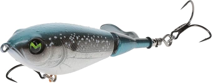 Lew's Mach Baits Patroller Propeller Bait Fishing Lure, Topwater Propeller Bait, Rotating Tail Section, Sound Chamber