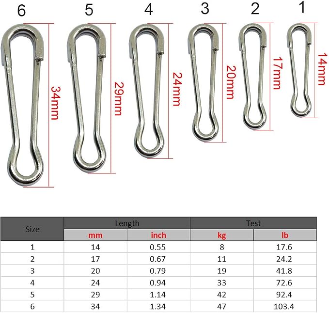 Fishing Hawaiian Snaps Swivels Sea Fish Bass Fishing Tackle Carp Fishing Equipment Pack of 100 pcs