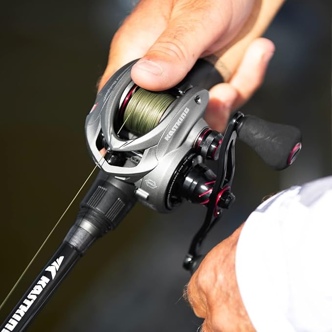 KastKing Speed Demon Elite Fishing Reel, World's Fastest 10.5:1 Gear Ratio/Deadbolt Baitcasting Reel, 10+1 Shielded Stainless Steel BB, CNC Lightweight Aluminum Frame, Available in Skipping Version