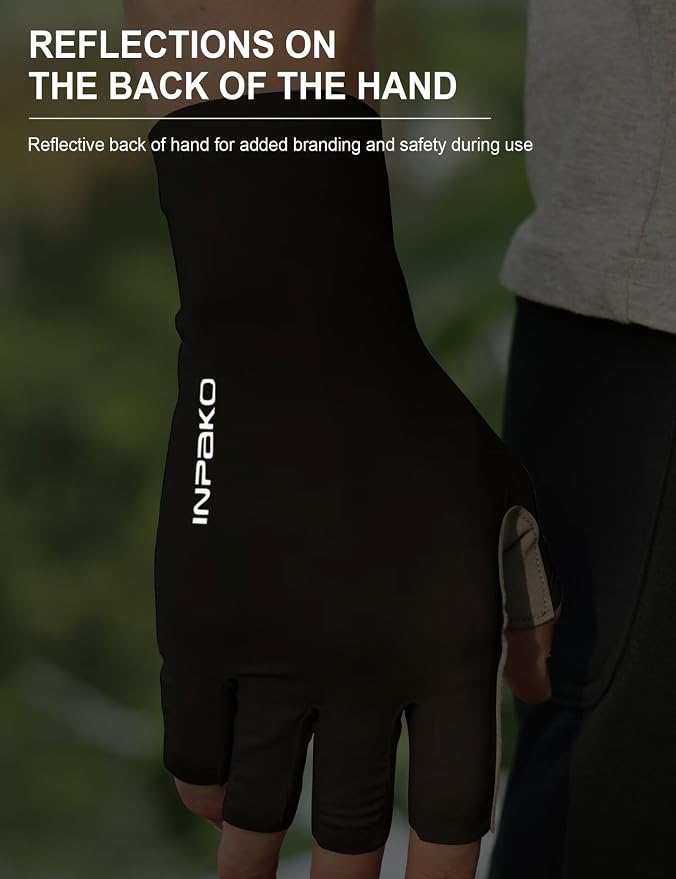 Fishing Gloves, Lightweight Non-Slip Fingerless Gloves,Hook Loop, UPF 50+ Sun Protection,for Unisex Fishing