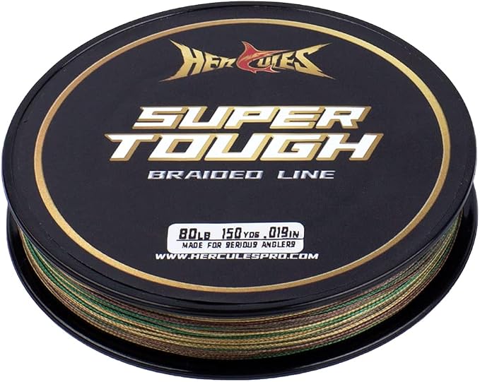 HERCULES Super Tough Braided Fishing Line 4 Strands / 8 Strands, 4lb - 160lb Braid Lines, 150/300/500/1000 Yards for Saltwater