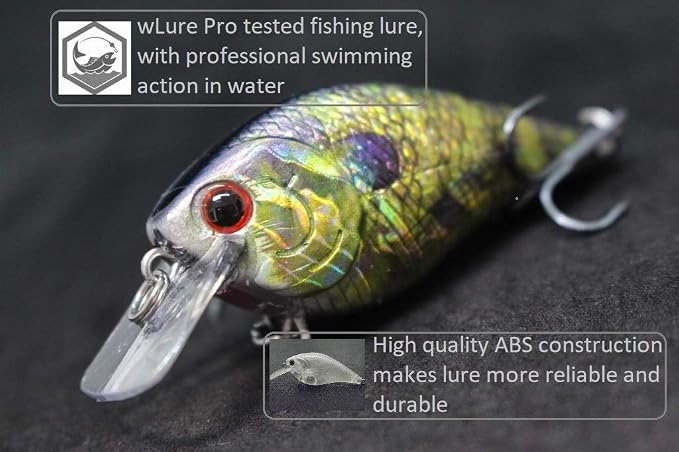 Minnow Crankbait for Bass Fishing Bass Lure Jerkbait Fishing Lures and Tackle Box