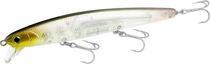 LUCKY CRAFT FlashMinnow 110, Saltwater Fishing Lures, Jerkbait Surf Fishing Accessories and Gear, 1-2 ft Slow Suspending Topwater Lure, Halibut and Bass