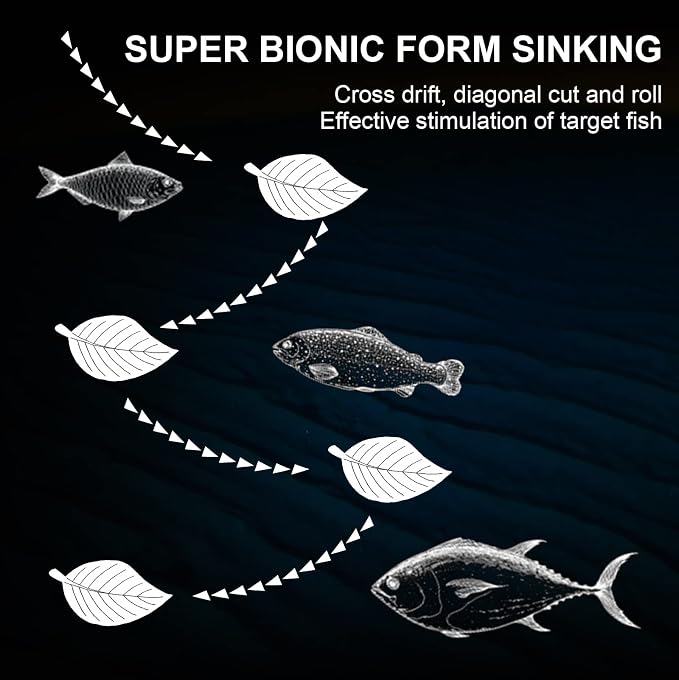 TRUSCEND Vibespinner Easy Catch Fishing Lures with BKK Hooks, Tail Spinner Baits with 4 Actions, Vibrating Swimming Flashing & Jigging for More Bites, Spoon Lures for Bass Trout Crappie Walleye Pike
