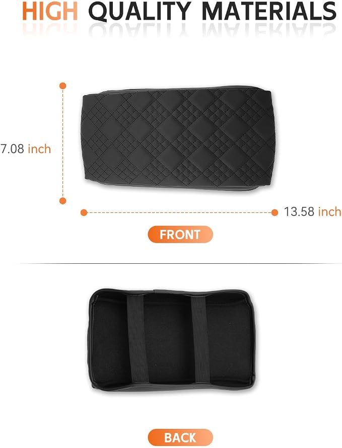 CDEFG for 2025 2026 Jeep Wagoneer S Center Console Cover Armrest Box Cover for Wagoneer S (Limited, Launch Edition) Accessories Console Arm Rest Protector Thickened