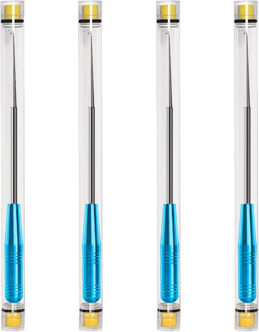 Fish Hook Remover Tool,Fishing Hook Quick Removal Device,Fishing Gear Security Extractor Equipment Kits for Adult,Hook Extractor Accessories Tools with Storage Tube,4Pcs
