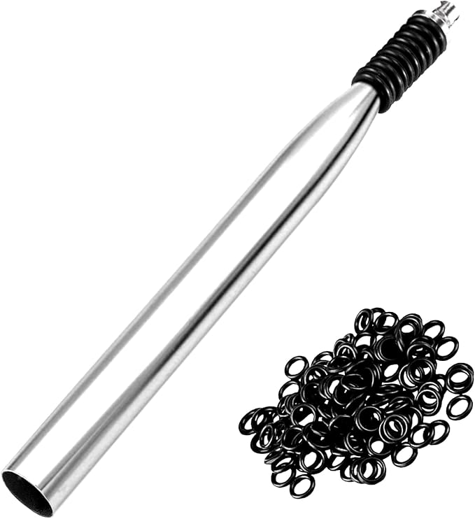 Wacky Rigging Tool, Fishing Bait Rigs, Wacky Rig Ring Tool with 70PCS Worm O-Rings, Wacky Worm Kit for Senko Neko Finesse Stick Soft Baits
