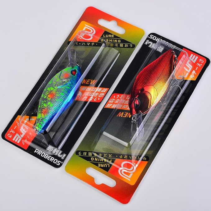 PROBEROS Crankbaits Set Fishing Lure Hard Baits Swimbaits Boat Ocean Topwater Lures Kit Fishing Tackle Hard Baits Set for Trout Bass Perch Fishing Topwater Lures Set