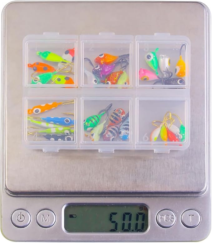Ice Fishing Jigs Kit Essential Ice Fishing Lures for Beginners to Hook Big Fish and Reel in The Fun!