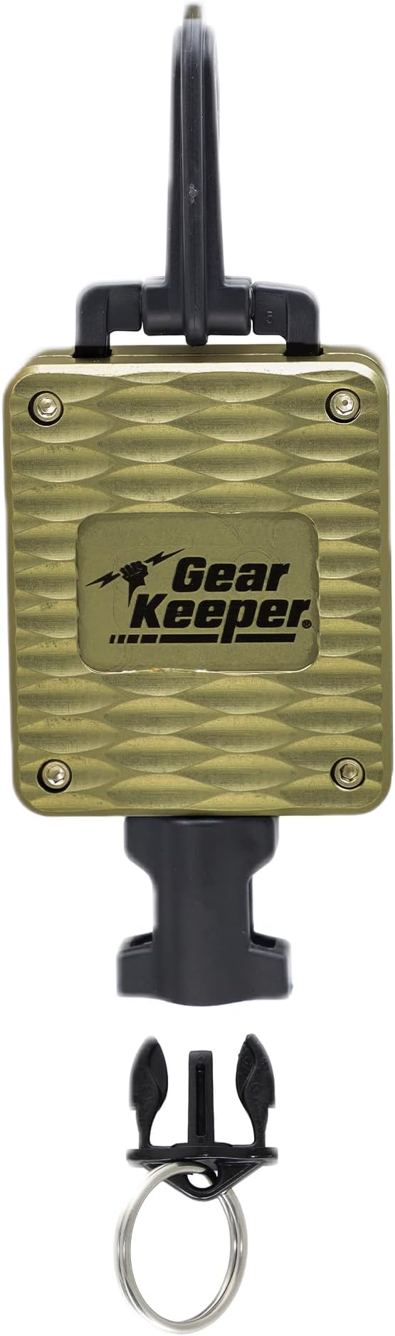 Gear Keeper Fly Fishing Net Retractor - Compatible with Most Nets - Various Mounting Options with QC-II Split Ring Accessory - Ideal Kayak & Fly Fishing Accessories - Made in USA