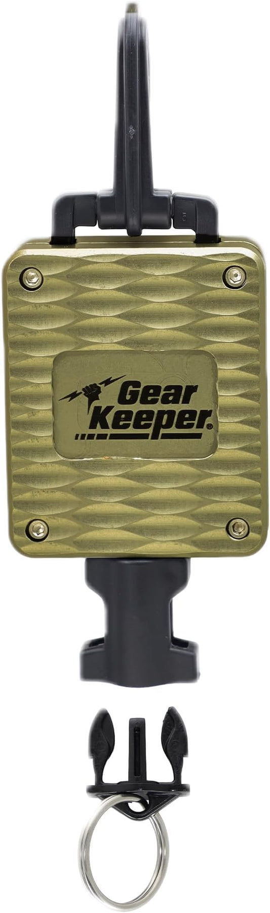 Gear Keeper Fly Fishing Net Retractor - Compatible with Most Nets - Various Mounting Options with QC-II Split Ring Accessory - Ideal Kayak & Fly Fishing Accessories - Made in USA