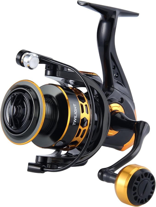 HAUT TON Dolphin Advance Edition Spinning Reel,5.2:1Gear Ratio,22LBS,5+1BB,Backlash Free Bearing,Sealed Drag System,Saltwater,Freshwater Fishing Reels