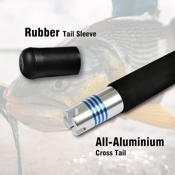 Fiblink 1-Piece/ 2-Piece Saltwater Offshore Trolling Rod Big Game Rod Conventional Boat Fishing Pole