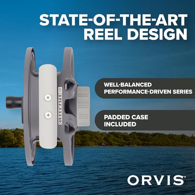 Orvis Clearwater Reel & Spools 3-Pack: Lightweight Fly Fishing Reels with Extra Spools, Durable Construction, Smooth Drag System