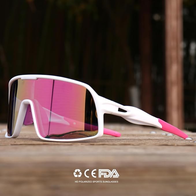 SEKKAF Polarized Sports Sunglasses for Men and Women Cycling Glasses UV Protection Goggles for Mountain Bike Running Fishing