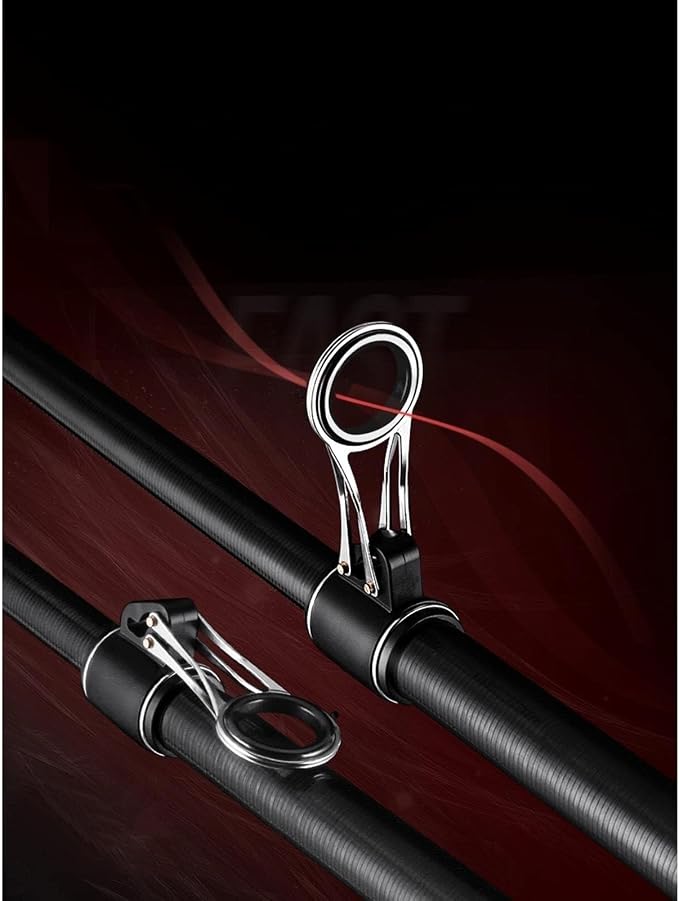 Carbon Fiber Fishing Rod and Reel Combo Set, Sea Fishing Rod, Super Hard Long Shot Red Rod for Big Fish(4.2M)