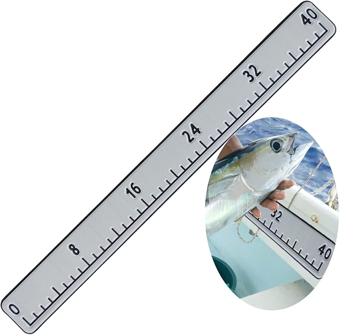Fish Ruler for Boat 40"/48" with Backing Adhesive Fish Measuring Sticker Foam Fish Measuring Board for Fishing Boat, Cooler, Kayak, Yacht Fish Ruler Boat Accessories