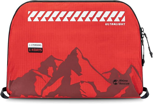 RHINO RESCUE Ultralight First Aid Kit Water-Resistent Medical Kit for Camping, Cycling, Travel, Climbing, Up to 4 Days