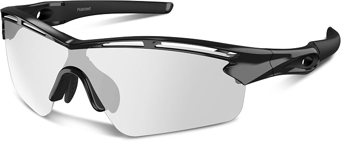 Rosemal Sports Sunglasses Polarized Cycling Sunglasses Running Driving Fishing Hiking for Men Women UV400 TAC TR90