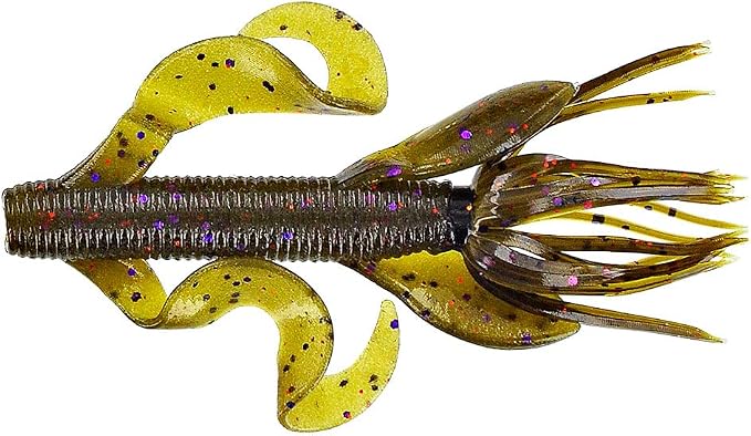 Yamamoto 4" Kreature Realistic Soft Plastic Fishing Lure Baits with Wings and Free-Flowing Skirt - 7 Pack