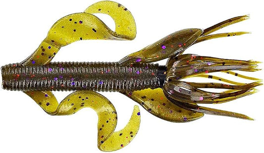 Yamamoto 4" Kreature Realistic Soft Plastic Fishing Lure Baits with Wings and Free-Flowing Skirt - 7 Pack