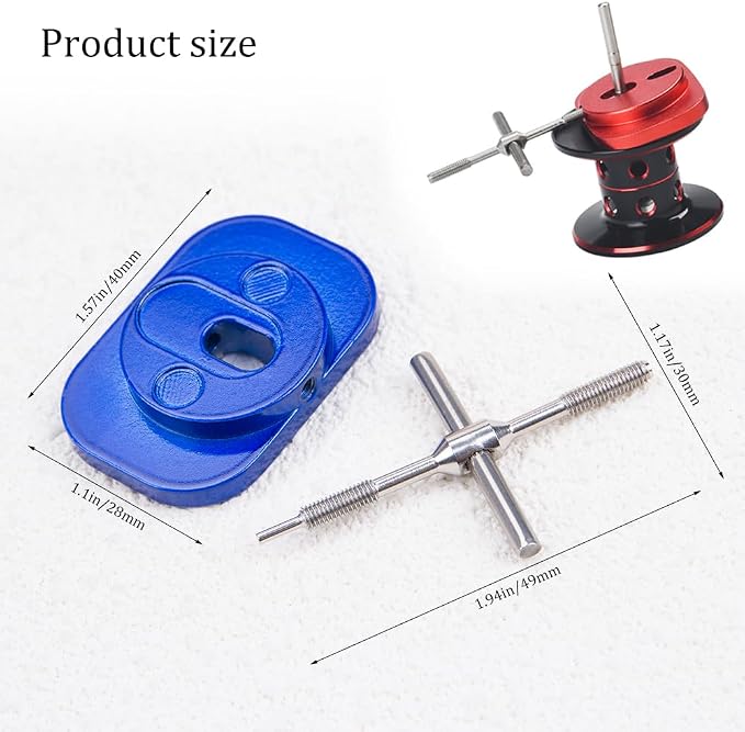 1Pcs Spool Bearing Pin Remover Aluminum Alloy Fishing Reel Bearing Removal Tool Portable Fishing Spool Pin Remover Essential Fisherman's Gear
