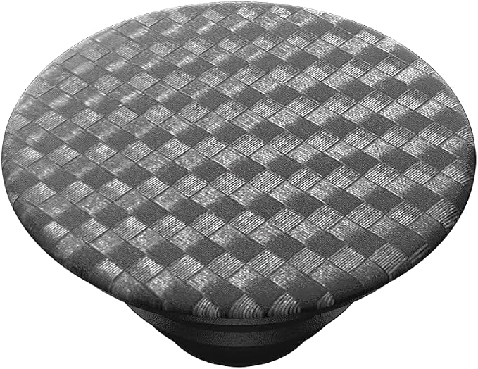 PopSockets Adhesive Phone Grip, Holder, Phone Stand, Black - Carbonite Weave