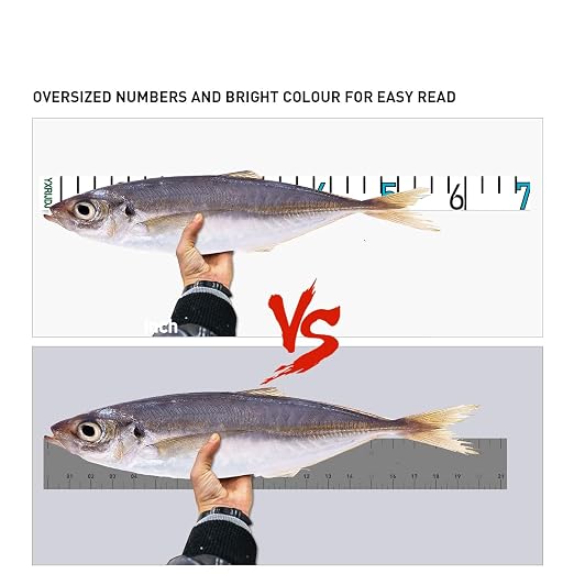 Fish Ruler Sticker 36" Clear Boat Measuring Tape 2Pcs Adhesive Fish Measuring Sticker Adhesive Fish Ruler for Boat Truck Rod Kayak