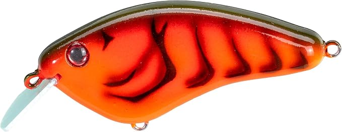 Strike King Hardliner Fishing Lure, Flat Sided Crankbait, Circuit Board Lip, Extra Tight Wobble, Size 4 Treble Hooks