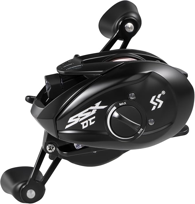 Sougayilang Baitcasting Reel with Digital Anti-Backlash Control - Smart Computer Braking System, 7.2:1 Gear Ratio, 18.5LB Max Drag-Easy Casting Baitcaster for Beginners & Bass Anglers