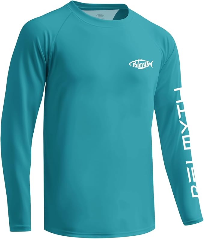 Palmyth Fishing Shirts for Men Long Sleeve UPF 50+ T Shirt Sun Protection Tee