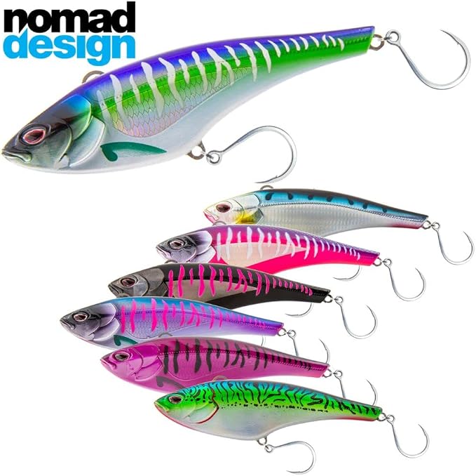 Nomad Design Chug Norris Topwater Popper Lure Collection – Floating Offshore Saltwater Surface Fishing Plug - Durable HD Body for Big Game - Realistic Splash & Erratic Action