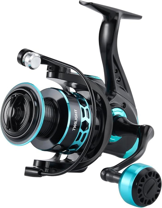 HAUT TON Dolphin Advance Edition Spinning Reel,5.2:1Gear Ratio,22LBS,5+1BB,Backlash Free Bearing,Sealed Drag System,Saltwater,Freshwater Fishing Reels