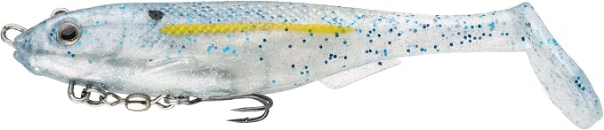 Strike King Final Copy Fishing Lure, Pre-Rigged Soft Plastic Swimbait, Free-Swinging Size 4 Treble Hook, Belly Magnetic Hook Keeper, 7/8-Ounce