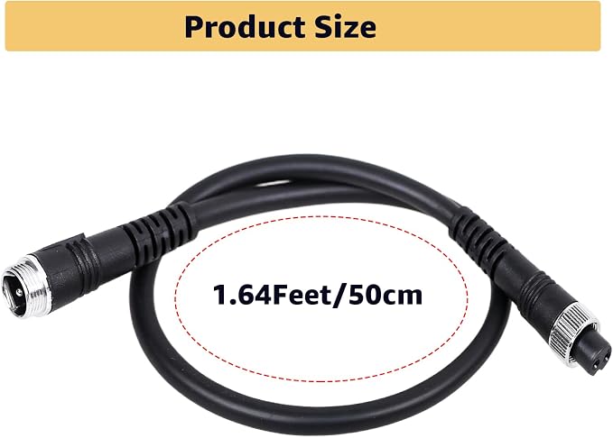 1.64Feet Electric Reel Power Cord – Compatible with Daiwa, Seaborg, Leobritz,Tanacom, BeastMaster, Shimano Fishing Reel Super Air Cord(1Pcs)