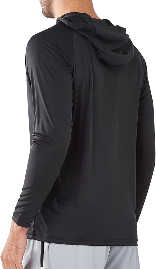 NORTHYARD Men's UPF 50+ Rash Guard Hoodie Long Sleeve Sun Protection Shirt Fishing Swim Beach Hiking Quick Dry Lightweight