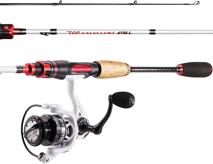 Sougayilang Spinning Combo, Medium Heavy Fishing Pole and 2000 Spinning Reel Set, Fishing Rod and Reel Commbo for Bass Fishing Tackle