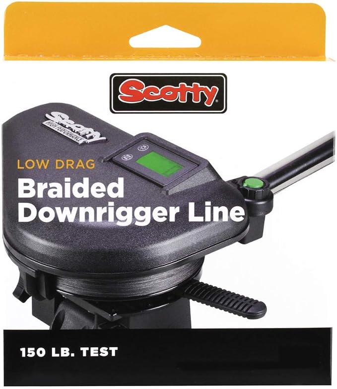 Scotty Low Drag Braided Downrigger Line, 150lb Test