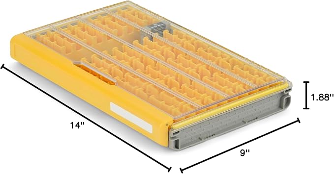 Plano EDGE 3700 Hard Minnow Box, Stores 30-50 Fishing Baits, with Rust-Preventive Rustricor, Dri-Loc Watertight Seal, WaterWick, Transparent DuraView Lid, Storage for Hard Bait and Lures