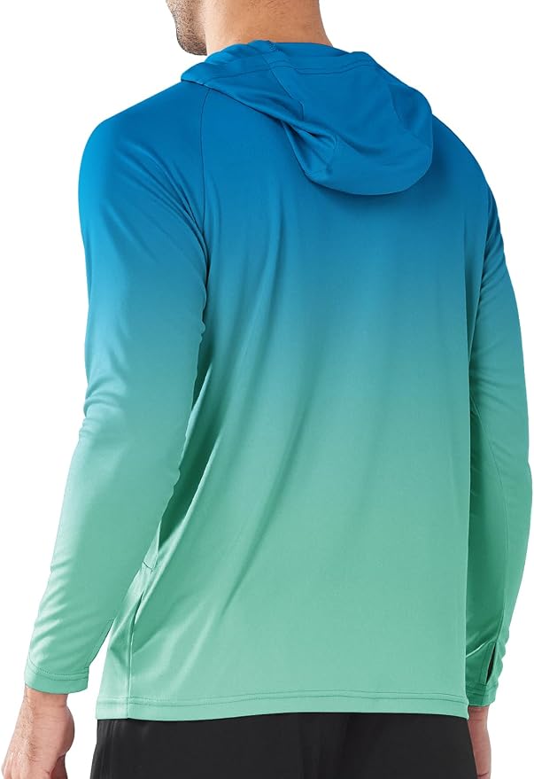 NORTHYARD Men's UPF 50+ Rash Guard Hoodie Long Sleeve Sun Protection Shirt Fishing Swim Beach Hiking Quick Dry Lightweight