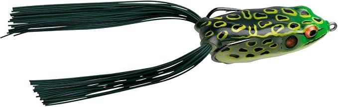 Booyah Pad Crasher Topwater Bass Fishing Hollow Body Frog Lure with Weedless Hooks