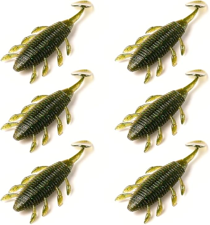 SOLOKING Soft Plastic Fishing Lures - Second Generation Evolved Bait with Natural Shrimp Oil, Salt Injection Technology, Super Elastic Imported PCV Material - Laser Reflector & Submarine Modeling
